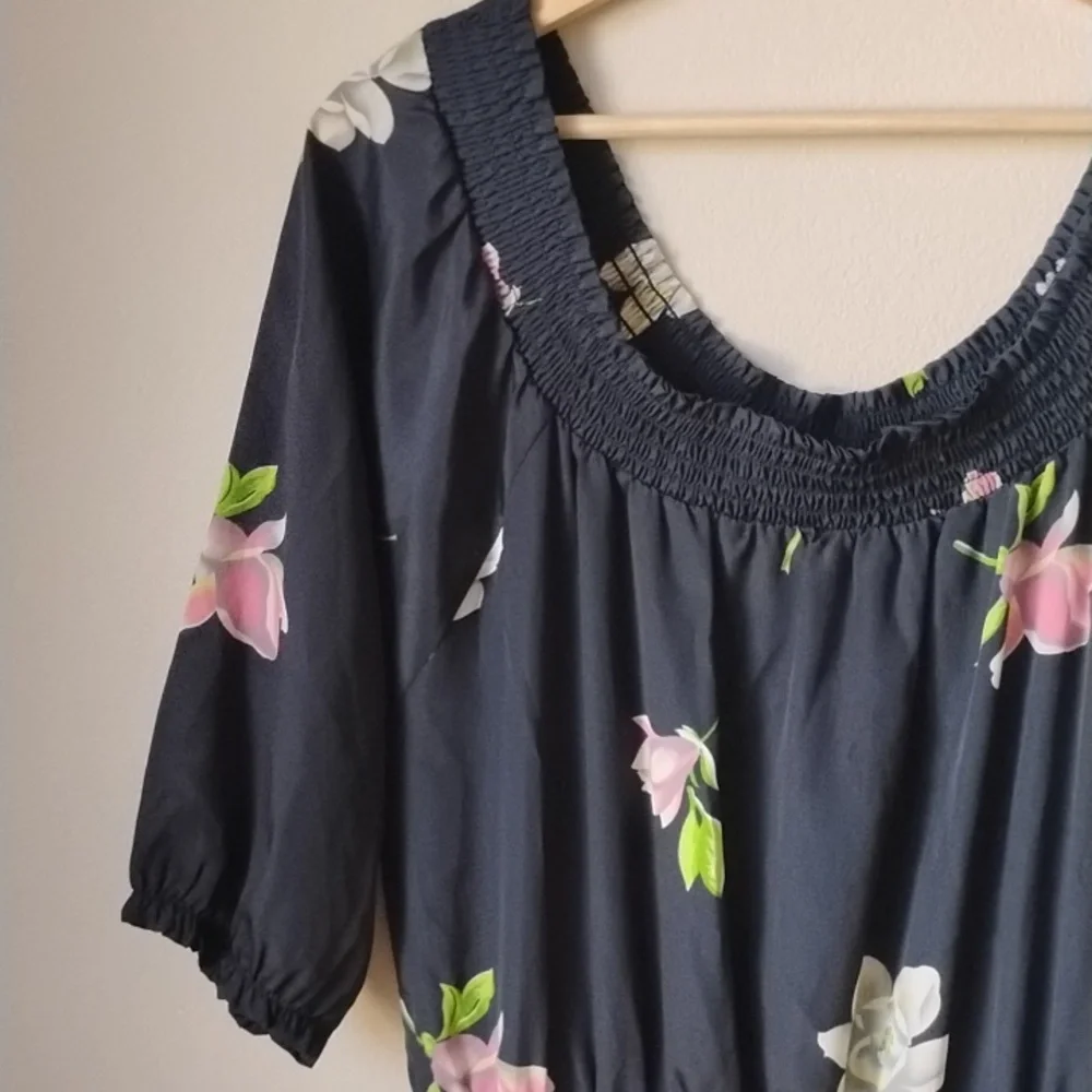 Lil Floral Black Dress